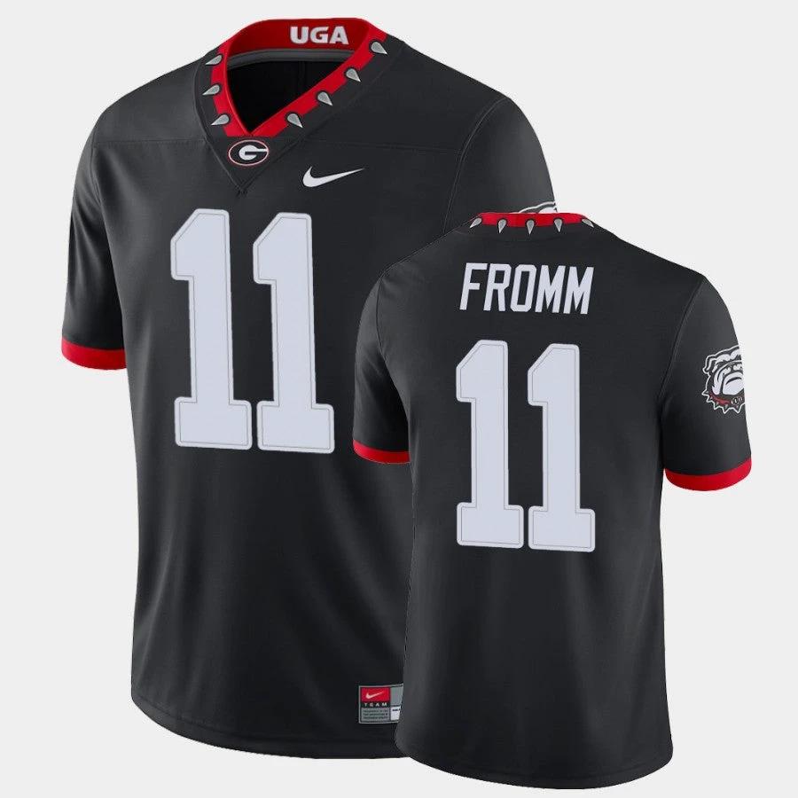 Georgia Bulldogs #11 Jake Fromm Black College Football Alternate Game Jersey by My Store