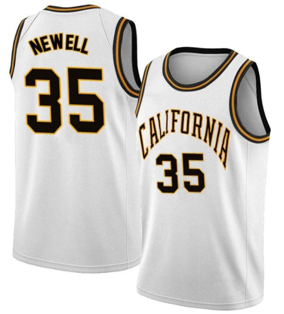 Grant Newell Jersey California Golden Bears College Basketball White #35 by My store basketball