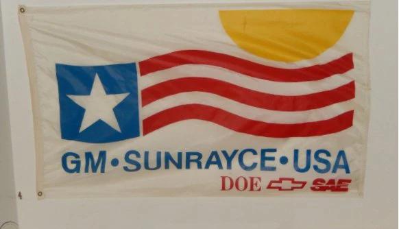 GM - Sunrayce - USA Flag 3X5 Ft Polyester Banner USA 90x150cm by flagsjustdoit