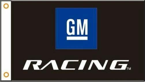 GM Racing Flag 3X5 Ft Polyester Banner USA 90x150cm by flagsjustdoit
