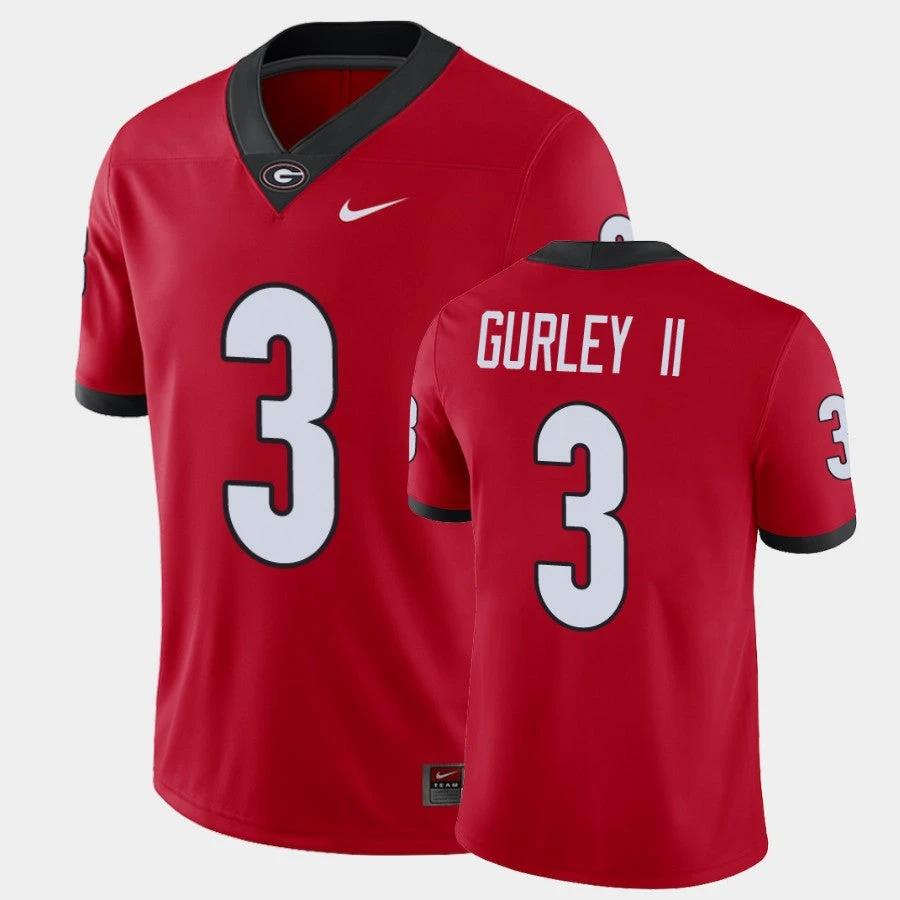 Georgia Bulldogs #3 Todd Gurley II Red College Football Alumni Player Jersey by My Store