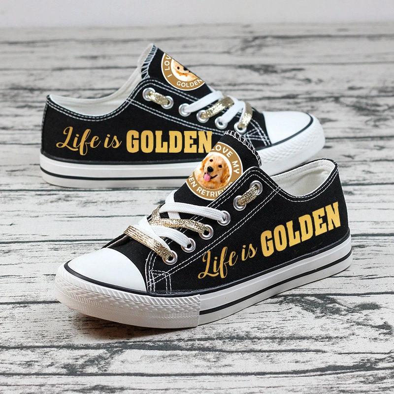 GOLDEN RETRIEVER Canvas Sneakers Shoes For Men Women Fans by Crocs