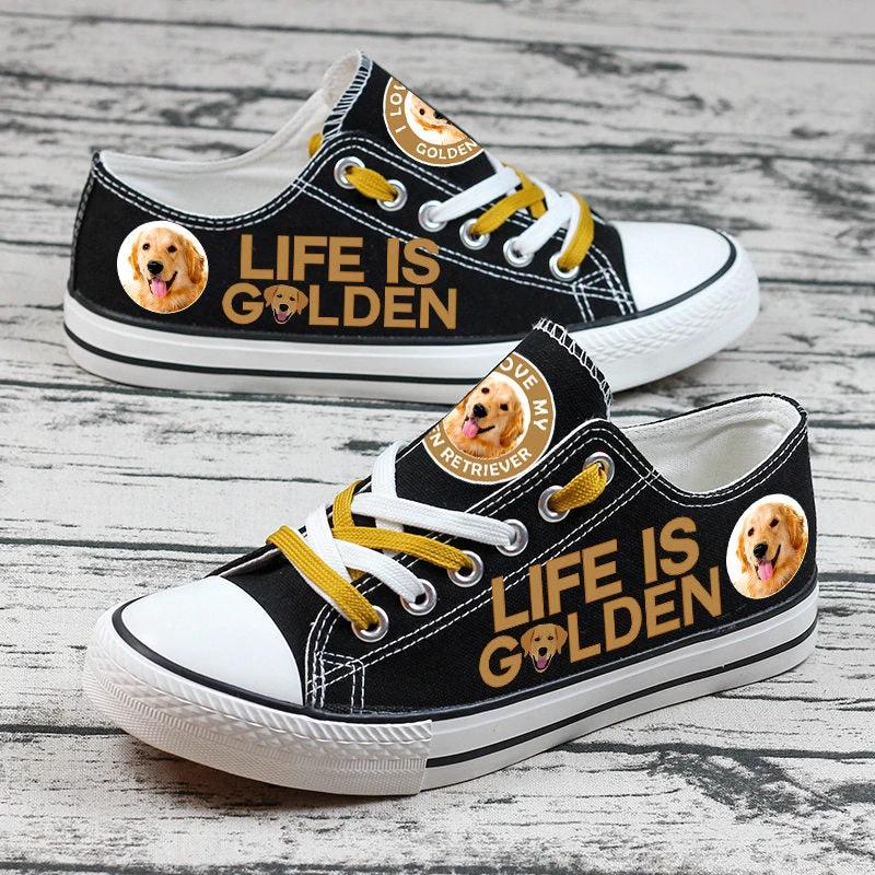 GOLDEN RETRIEVER Canvas Sneakers Shoes For Men Women Fans by Crocs