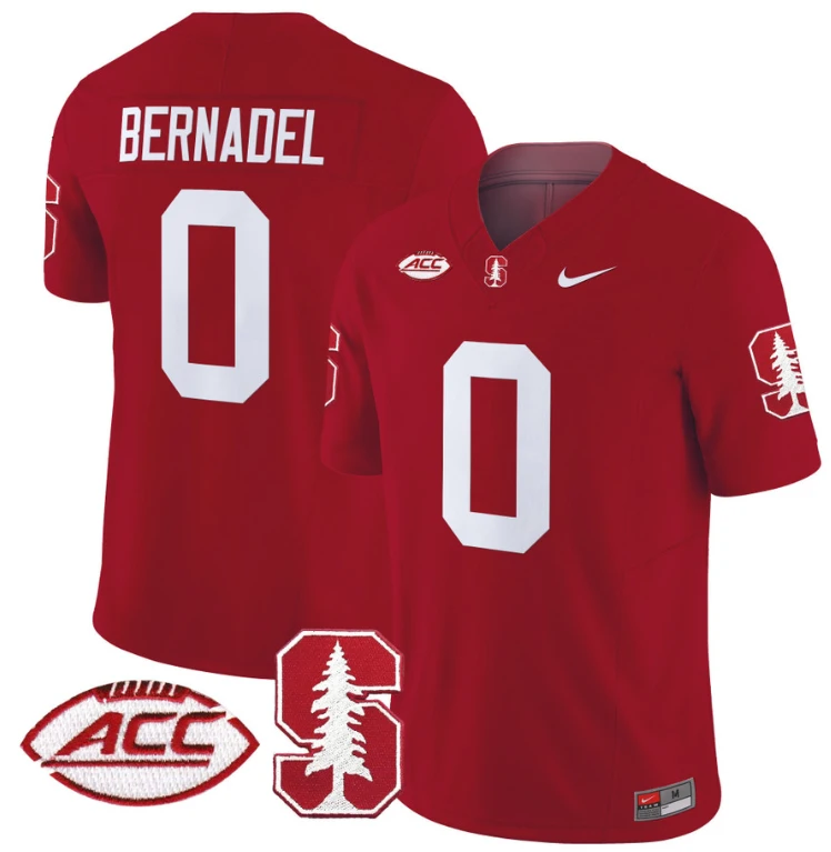 Gaethan Bernadel Jersey #0 Stanford Cardinal Vapor Limited College Football Stitched Crimson by My Store