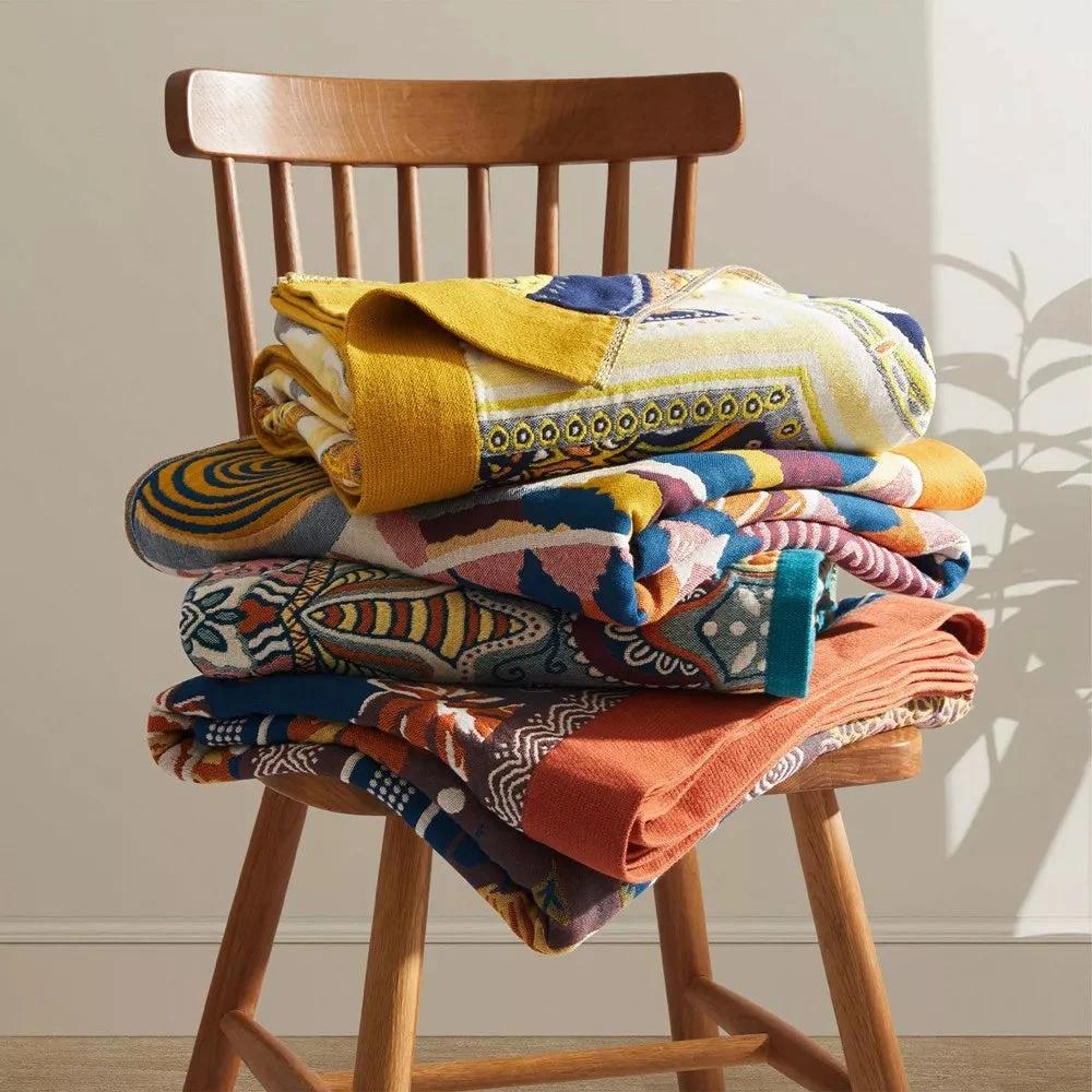 Sunburst Cotton Blanket by Casa & Beyond