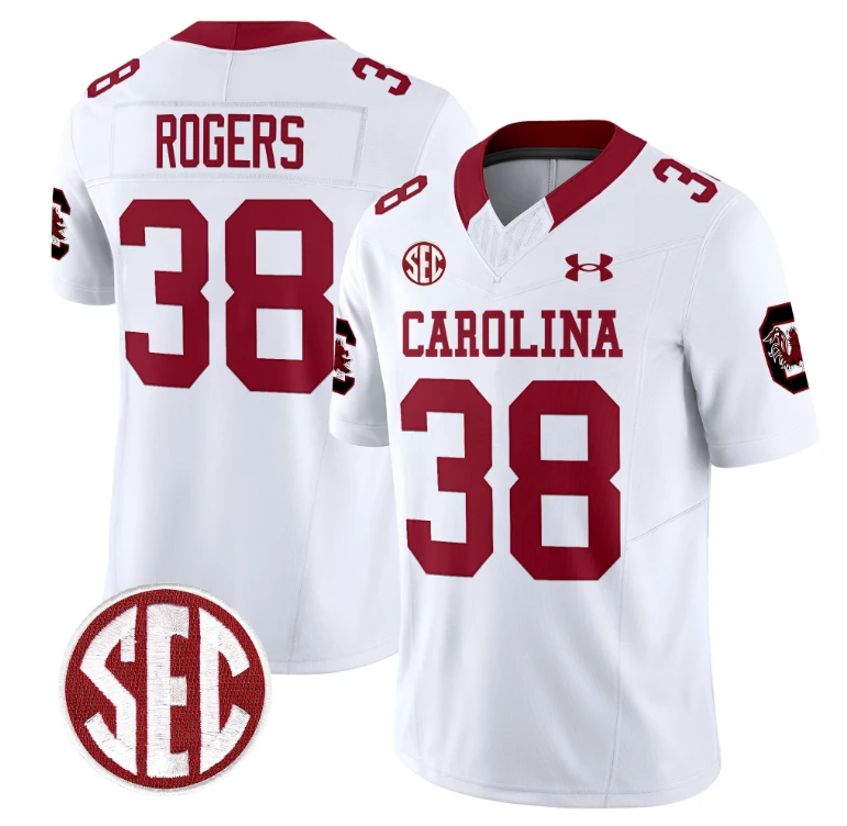 George Rogers Jersey #38 South Carolina Gamecocks Football 1980 Throwback Vapor Limited White by My Store
