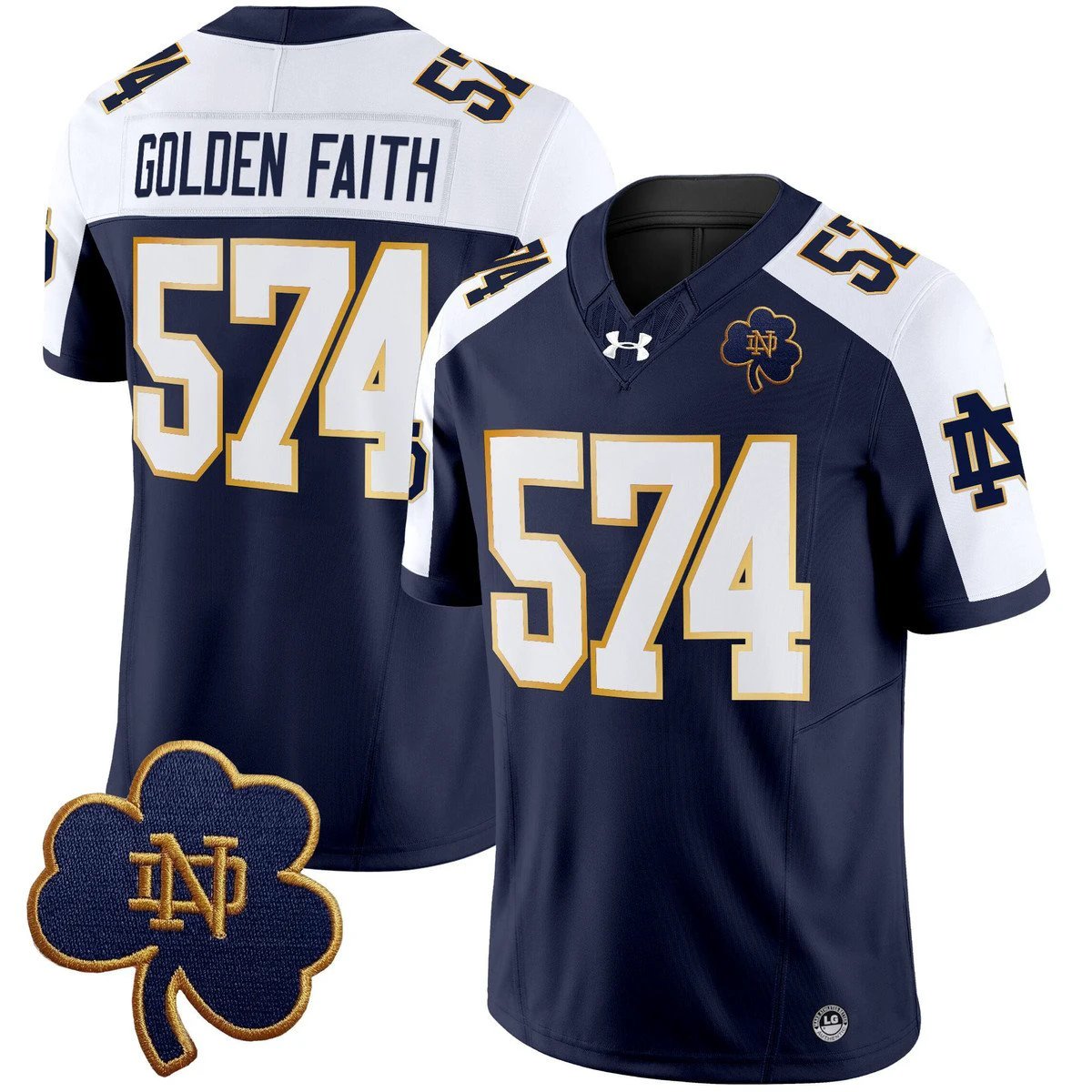 Golden Faith Jersey #574 Notre Dame 2025 Vapor Limited V3 Stitched Alter by My Store NCAA Football Jerseys
