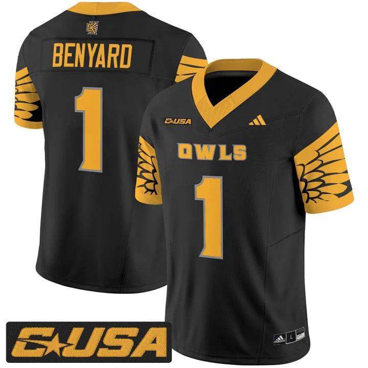 Gabriel Benyard Jersey #1 Kennesaw State Owls 2025 Vapor Stitched by My Store NCAA Football Jerseys