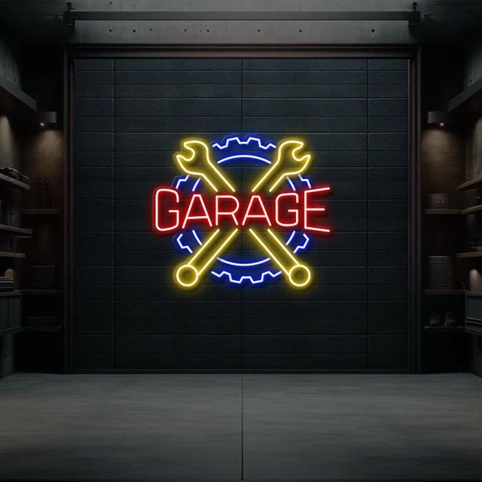 Garage Led Neon Sign for Man Cave Decor Space Decor Light by Neonchics
