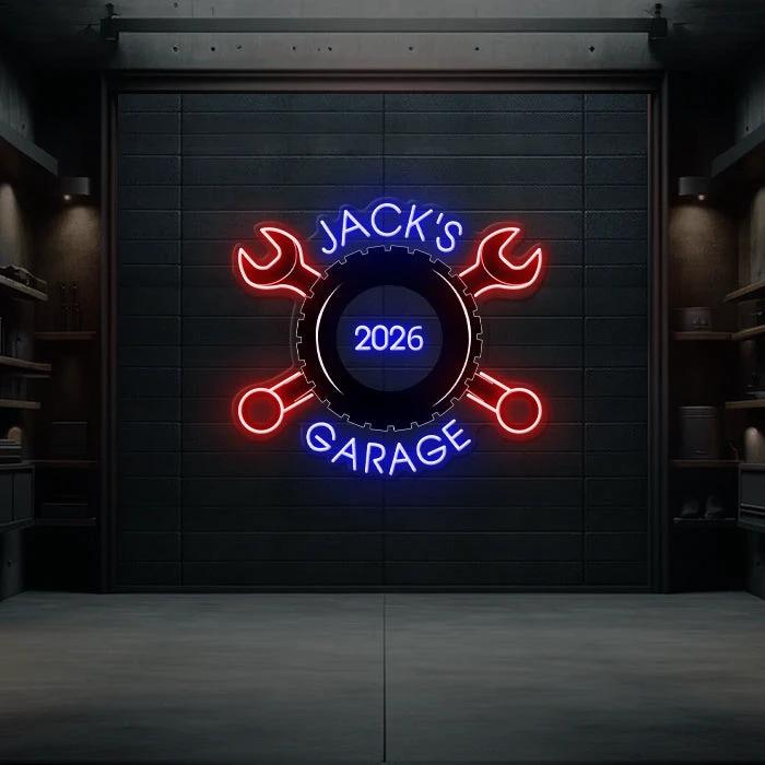 Garage Neon Sign for Men Garage Decor Sign Light by Neonchics