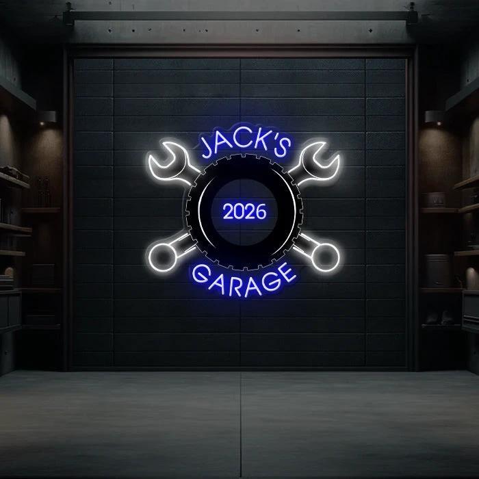 Garage Neon Sign for Men Garage Decor Sign Light by Neonchics