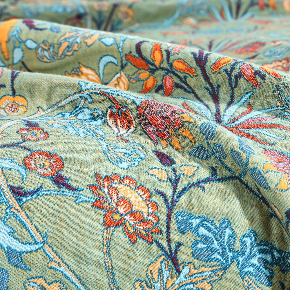 Wild Petal Pure Cotton Reversible Blanket by Casa & Beyond