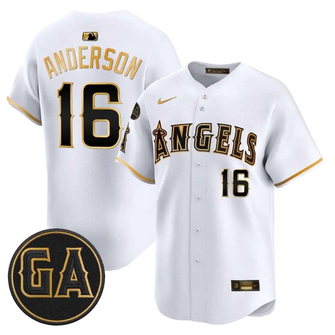 Garret Anderson Jersey #16 Angels Garret Anderson Tribute Stitched by My Store