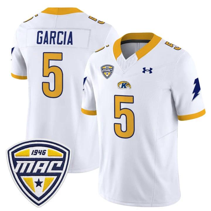 Gavin Garcia Jersey #5 Kent State Golden Flashes 2025 Limited Stitched by My Store NCAA Football Jerseys