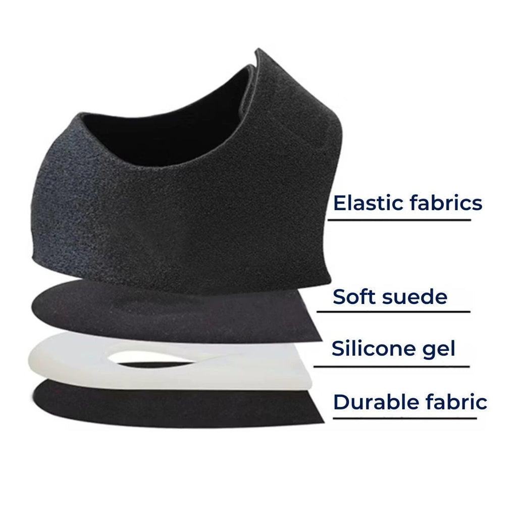 GelCush Heel Cups for Plantar Fasciitis | Soft Gel Inserts - for Heel Pain Relief and Shock Absorption Bowlift by Bowlift