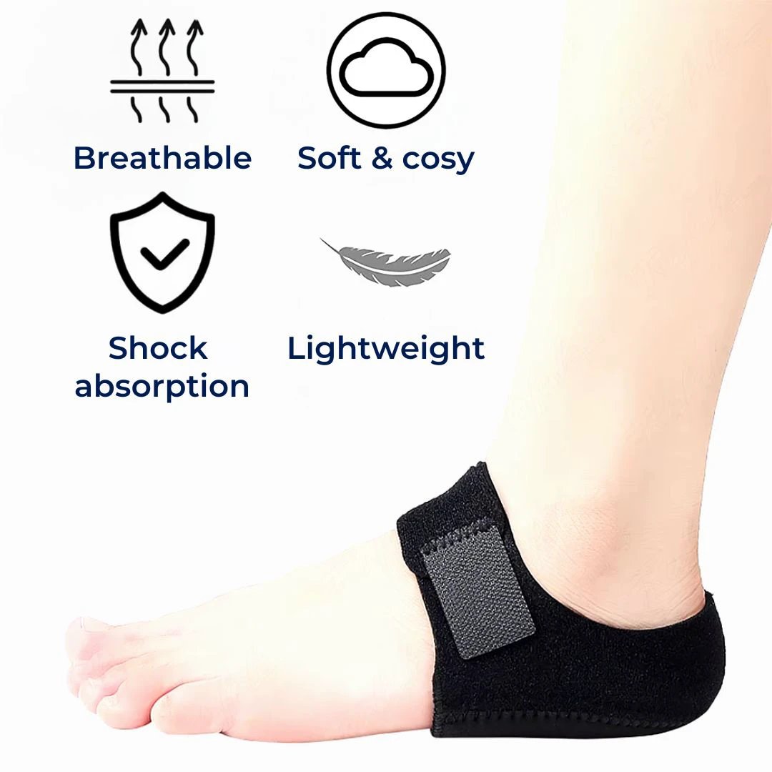 GelCush Heel Cups for Plantar Fasciitis | Soft Gel Inserts - for Heel Pain Relief and Shock Absorption Bowlift by Bowlift