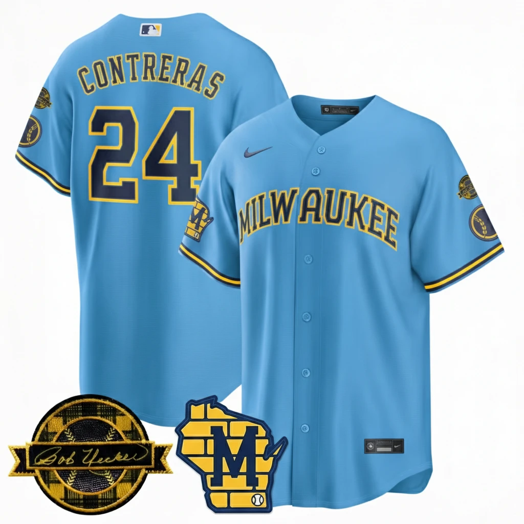 MIL 2026 Limited Jersey - Bob Uecker Patch - All Stitched by Milwaukee Brewers