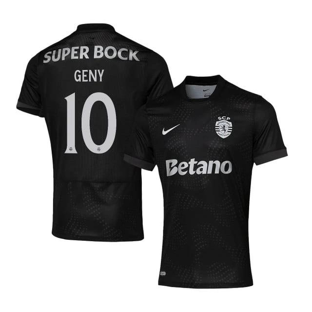 Geny Catamo 10 Sporting CP 2025-26 Away Match Jersey – Black by Soccer Jersey