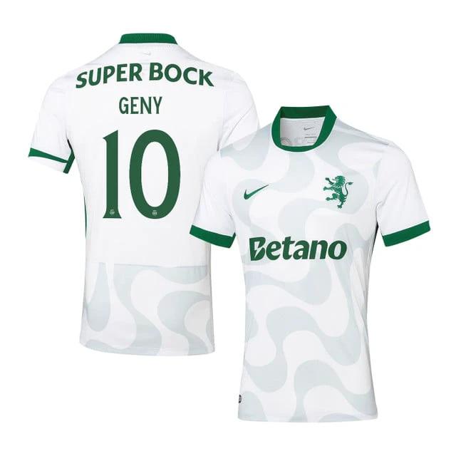 Geny Catamo 10 Sporting CP 2025-26 Third Match Jersey – White by Soccer Jersey