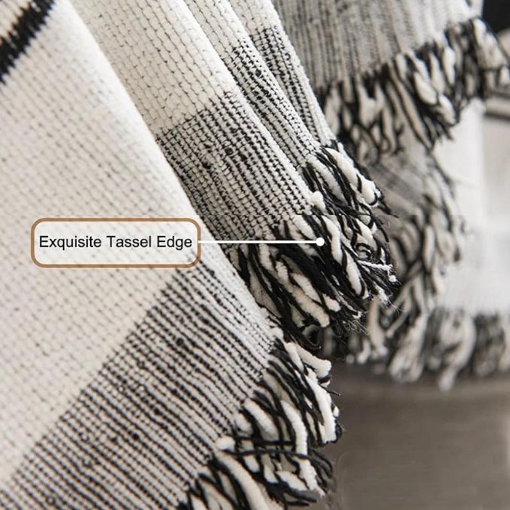 Geometric Boho Sofa Cover Throw by Casa & Beyond