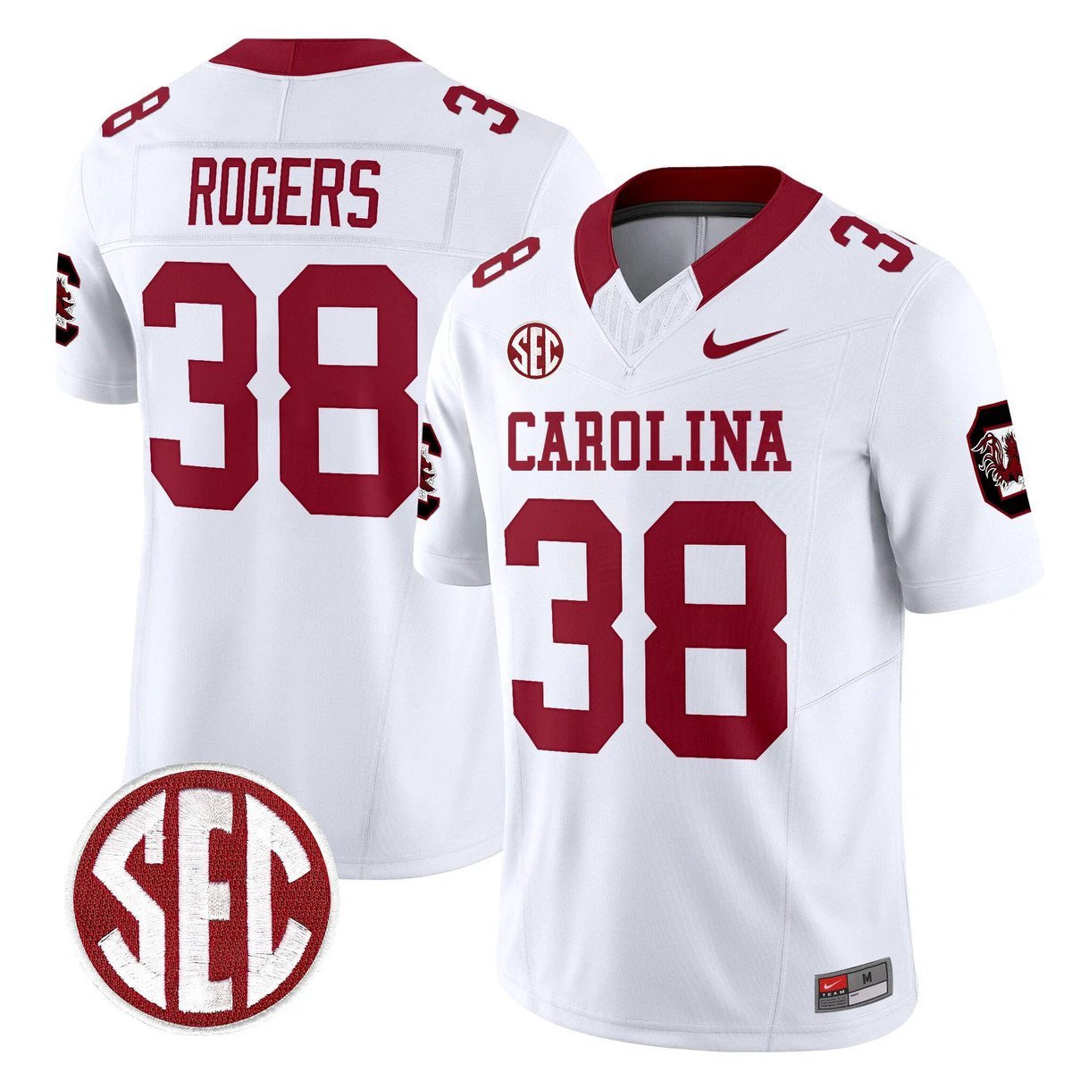 George Rogers Jersey #38 Carolina 1980 Throwback Rebrand 2026 Stitched White by My Store NCAA Football Jerseys