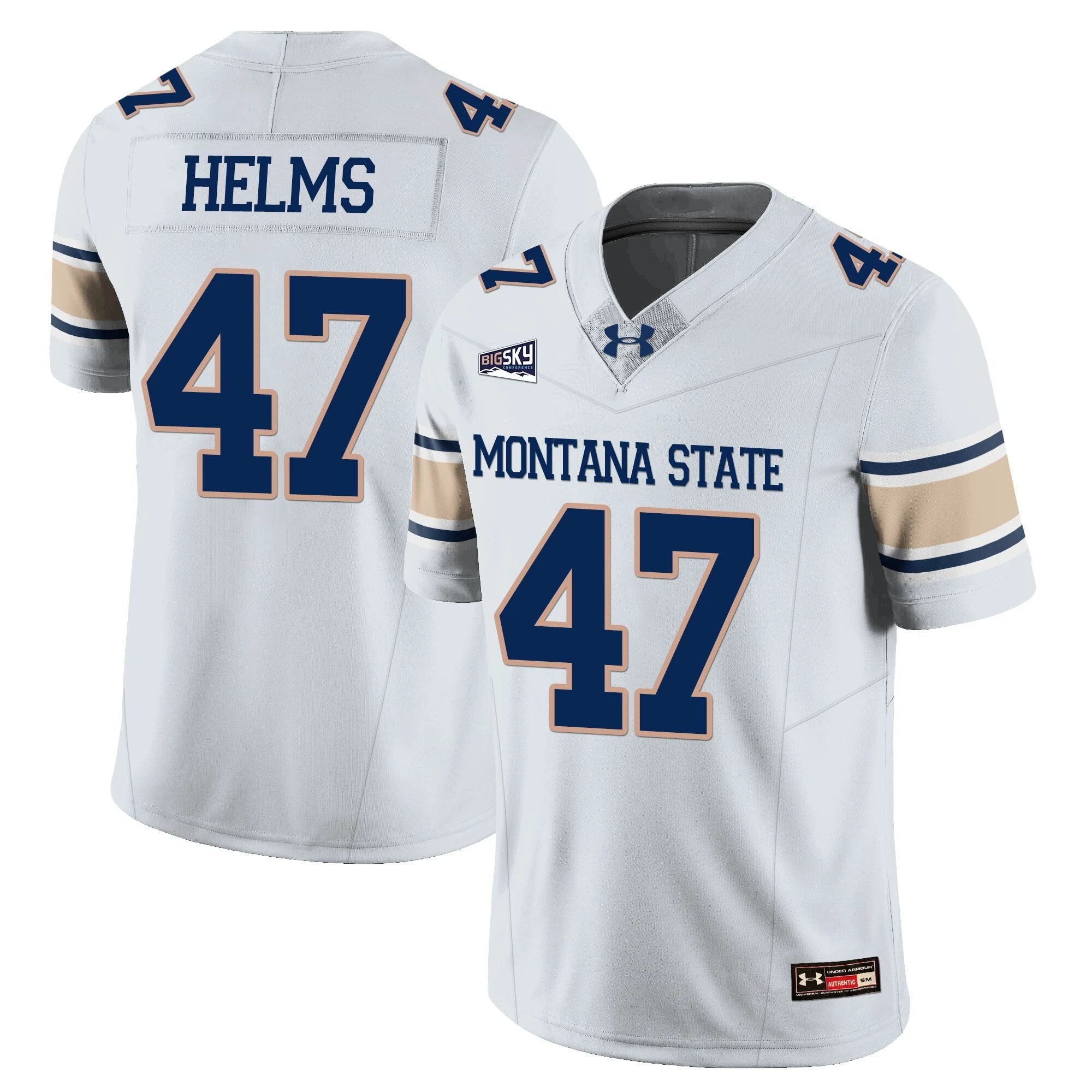 George Helms Jersey #47 Montana State Bobcat Football 2025 Stitched by My Store NCAA Football Jerseys
