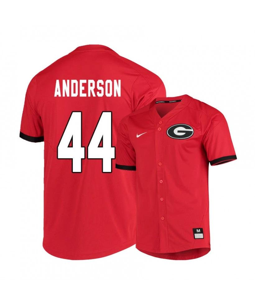 Georgia Bulldogs 44 Ben Anderson Red Elite College Baseball Jersey by My Store