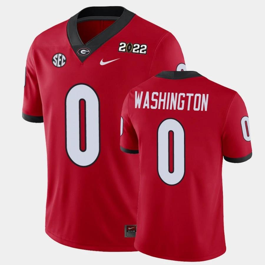 Georgia Bulldogs #0 Darnell Washington Red 2021 National Champions Game Jersey by My Store