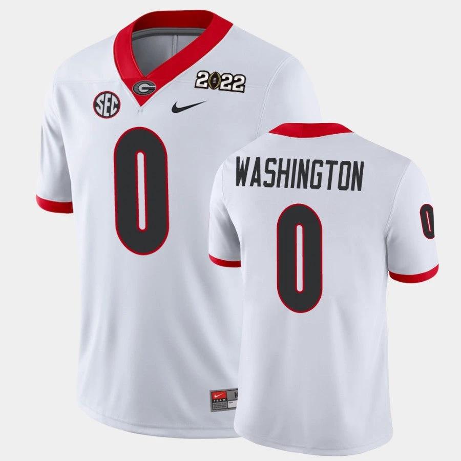 Georgia Bulldogs #0 Darnell Washington White 2021 National Champions Game Jersey by My Store