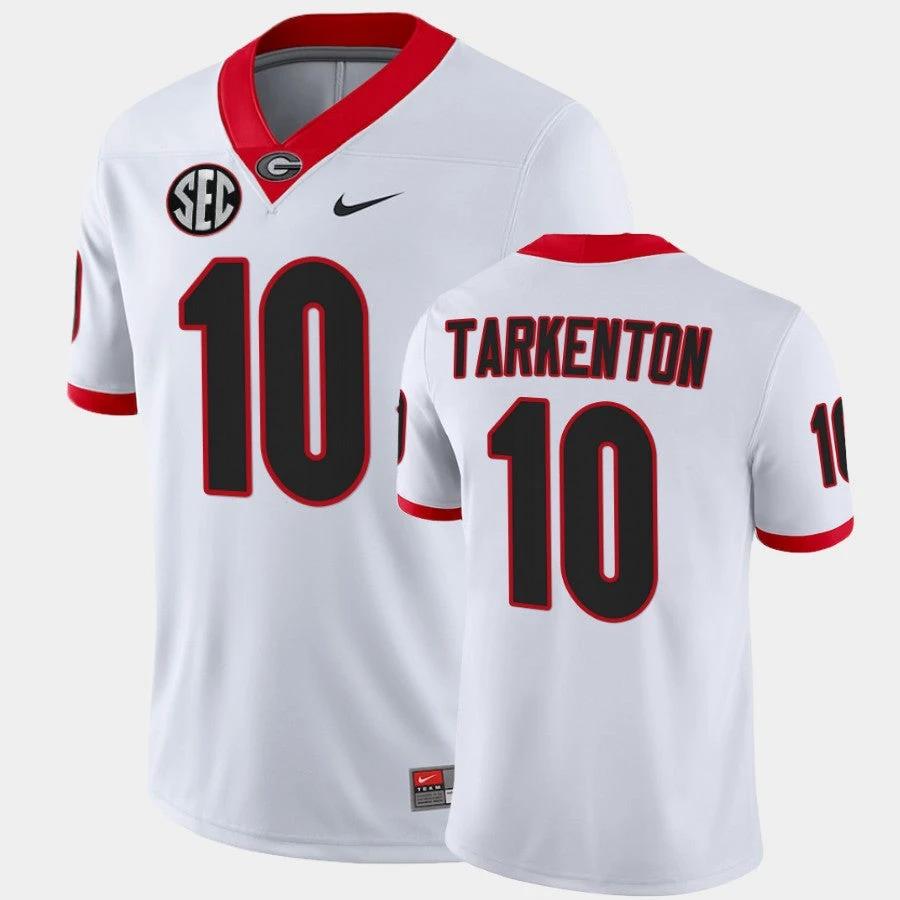 Georgia Bulldogs #10 Fran Tarkenton White College Football Alumni Jersey by My Store