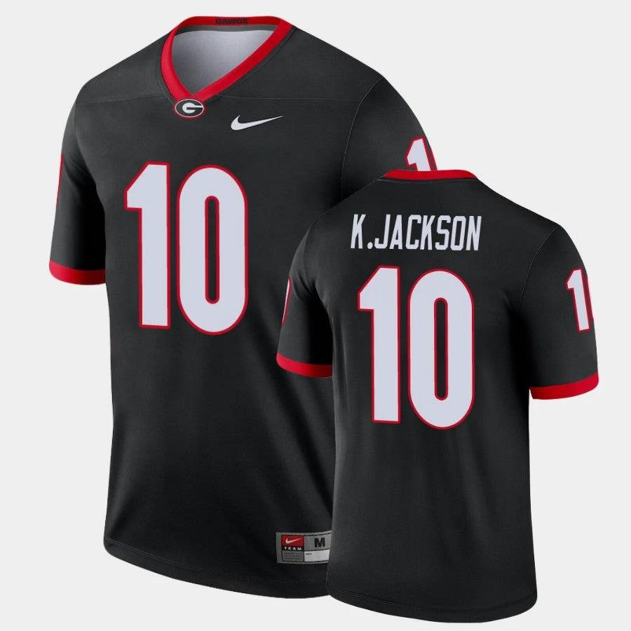 Georgia Bulldogs #10 Kearis Jackson Black Legend Alternate Jersey by My Store