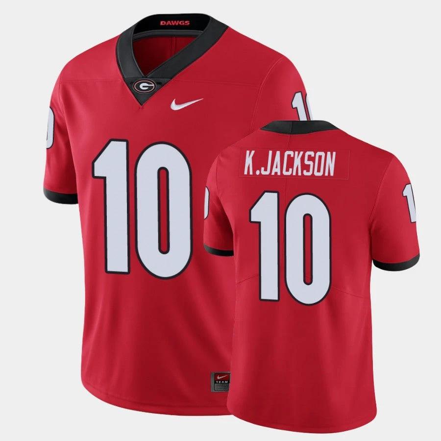 Georgia Bulldogs #10 Kearis Jackson Red Limited Football Jersey by My Store