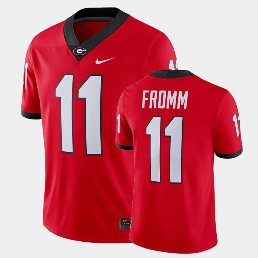 Georgia Bulldogs #11 Jake Fromm Red College Football Alumni Player Jersey by My Store