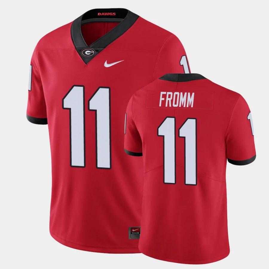 Georgia Bulldogs #11 Jake Fromm Red Limited Jersey by My Store