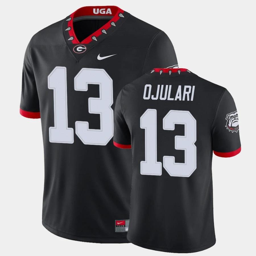 Georgia Bulldogs #13 Azeez Ojulari Black Game College Football Jersey by My Store