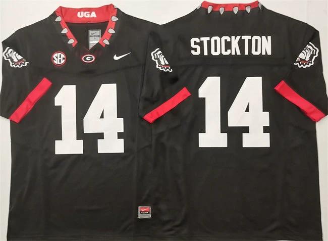 Georgia Bulldogs #14 Gunner Stockton Black 2025 F.U.S.E. Stitched Jersey by My Store NCAA Football Jerseys
