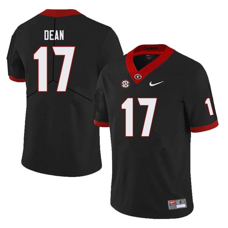 Georgia Bulldogs #17 Nakobe Dean Game NCAA College Football Jersey Black by My Store