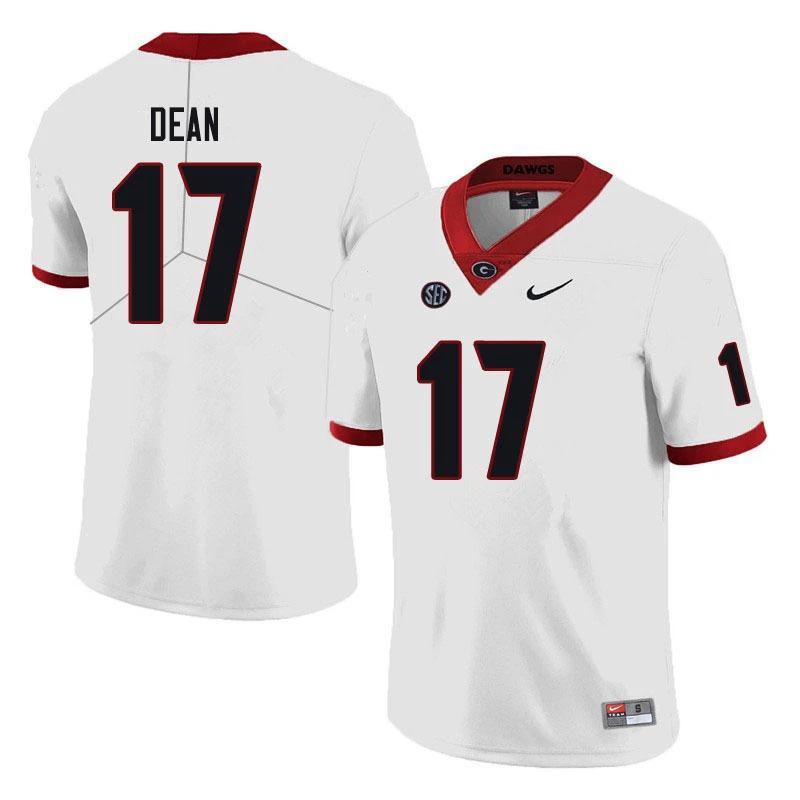 Georgia Bulldogs #17 Nakobe Dean Game NCAA College Football Jersey White by My Store