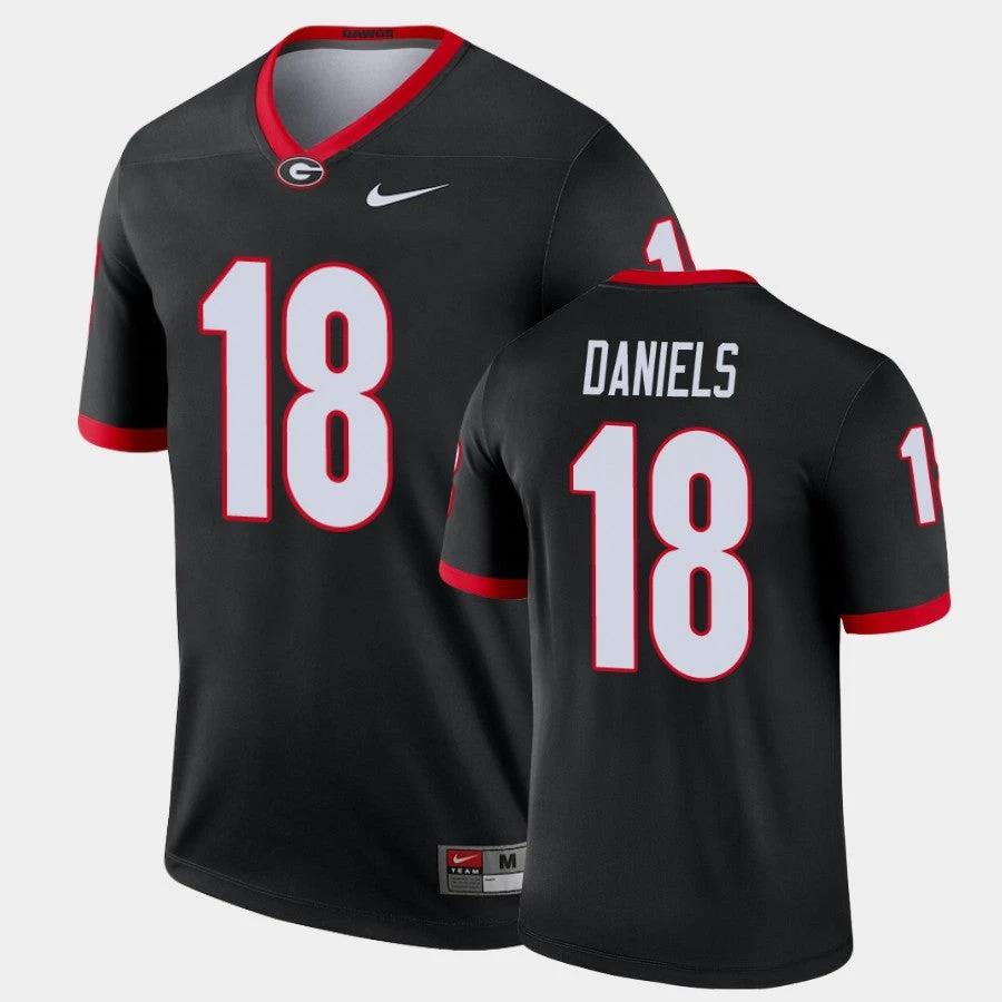 Georgia Bulldogs #18 JT Daniels Black Legend Alternate Jersey by My Store