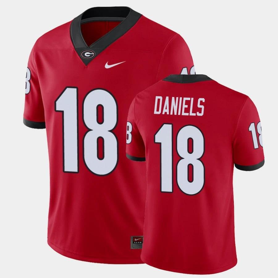 Georgia Bulldogs #18 JT Daniels Red College Football Alumni Player Jersey by My Store