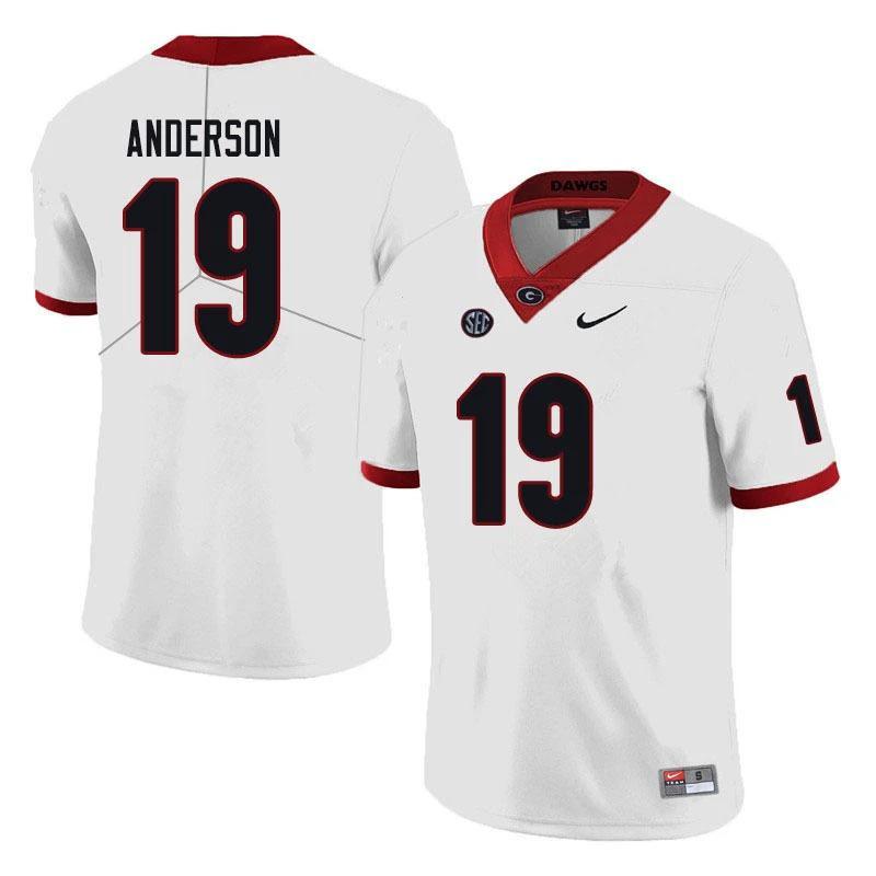 Georgia Bulldogs #19 Adam Anderson Game NCAA College Football Jersey by My Store