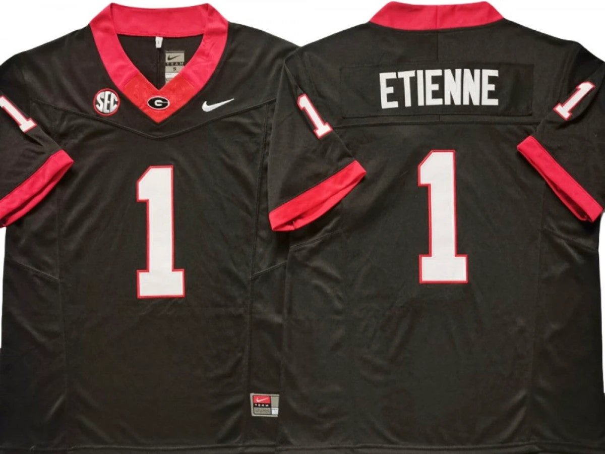 Georgia Bulldogs #1 Trevor Etienne Vapor F.U.S.E. Limited Jersey Black by My Store NCAA Football Jerseys