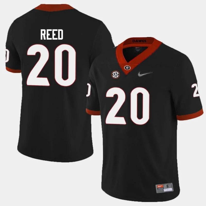 Georgia Bulldogs #20 J.R. Reed College Football Jersey Limited Black by My Store
