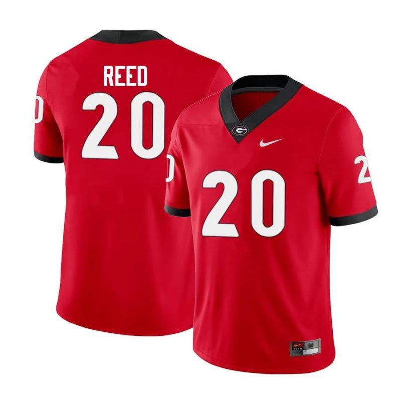 Georgia Bulldogs #20 J.R. Reed College Football Jersey Limited Red by My Store