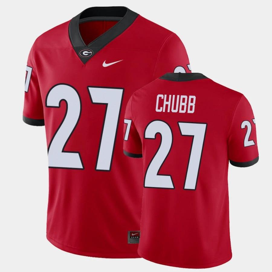Georgia Bulldogs #27 Nick Chubb Red College Football Alumni Player Jersey by My Store