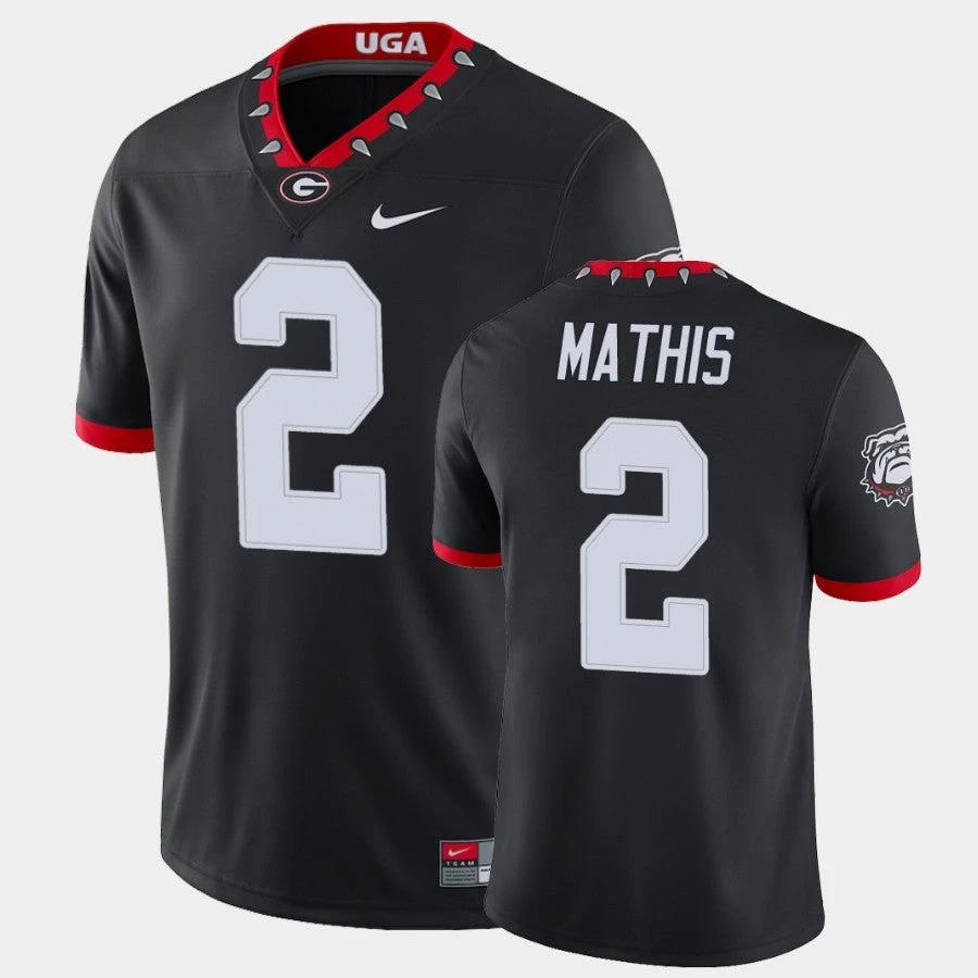 Georgia Bulldogs #2 DWan Mathis Black College Football Alternate Game Jersey by My Store