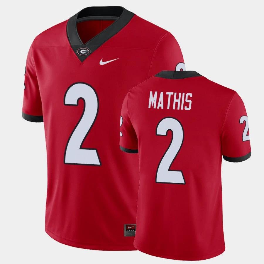 Georgia Bulldogs #2 DWan Mathis Red College Football Alumni Player Jersey by My Store