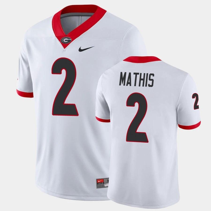 Georgia Bulldogs #2 DWan Mathis White Game College Football Jersey by My Store
