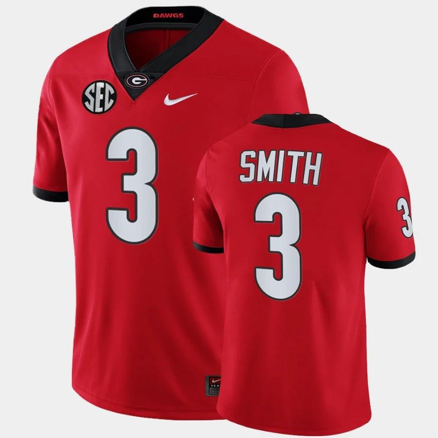 Georgia Bulldogs #3 Roquan Smith Red College Football Alumni Jersey by My Store