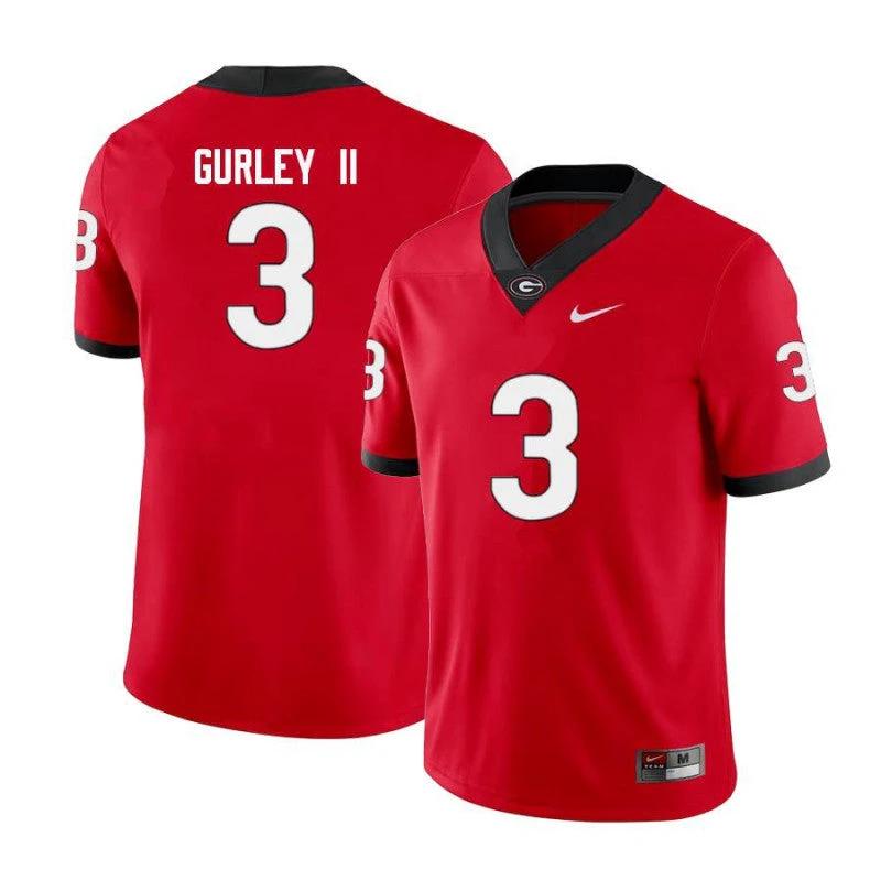 Georgia Bulldogs #3 Todd Gurley II College Football Jersey Limited Red by My Store